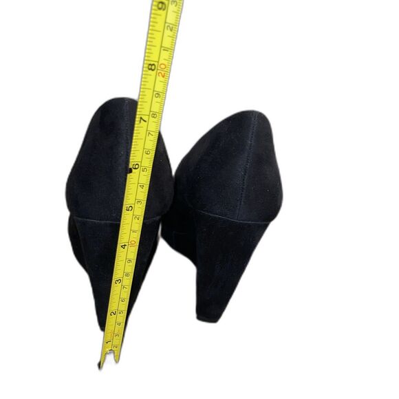 X-APPEAL Licorice Style Black Close Point Toe Hidden Heel Wedge Woman's size 9 - Picture 14 of 16